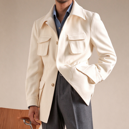 Men’s Vintage Field Jacket – Tailored Fit & Classic Utility Style