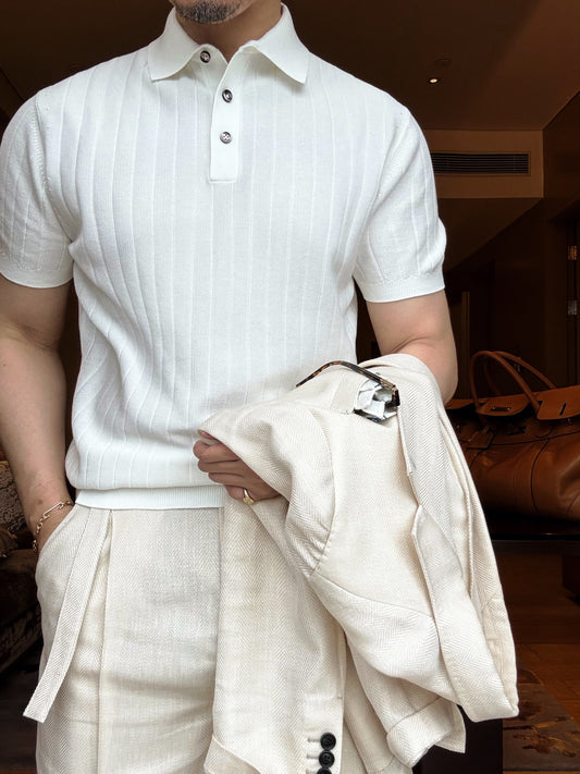 Versatile Men’s Solid Color Polo