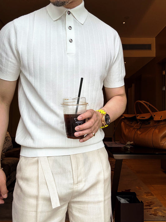 Versatile Men’s Solid Color Polo