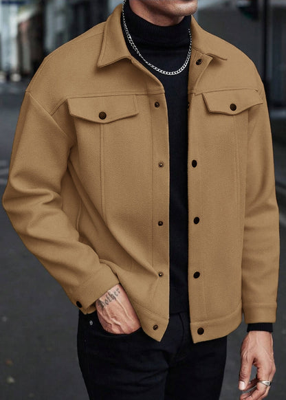 Men’s Wool-Blend Casual Jacket