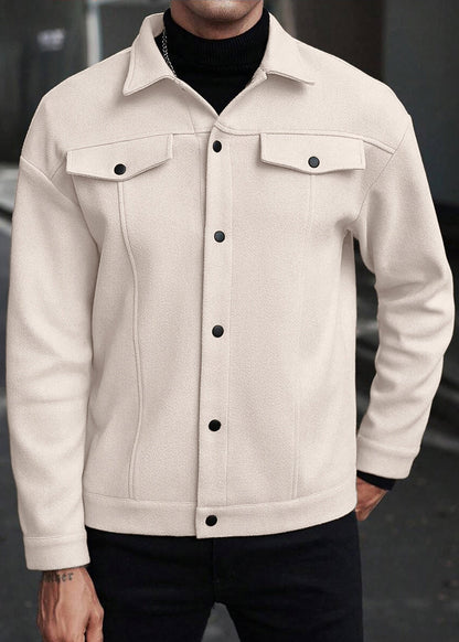 Men’s Wool-Blend Casual Jacket