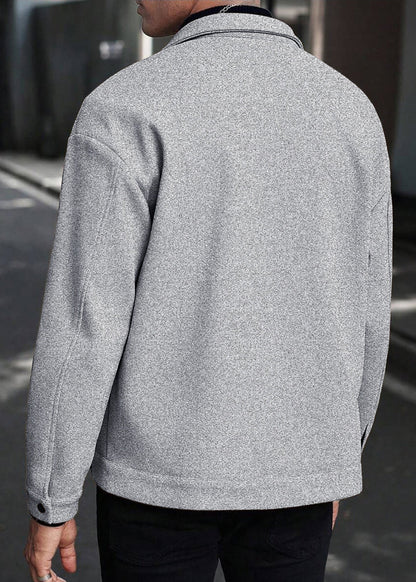 Men’s Wool-Blend Casual Jacket