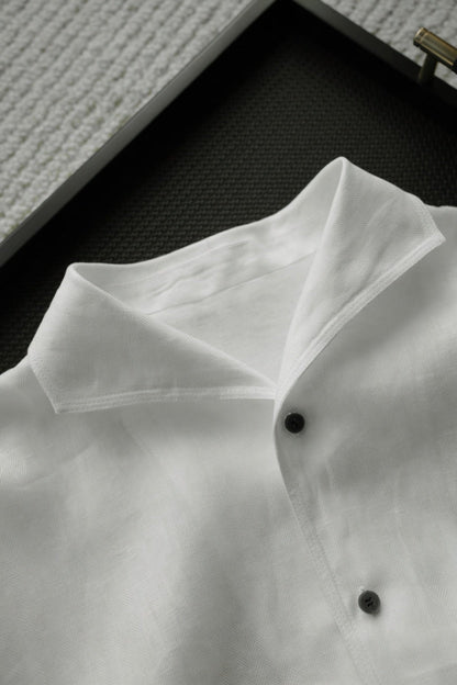 Men's Linen Shirt and Shorts Set