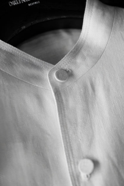 Premium Linen Mandarin Collar 2-Piece Suit