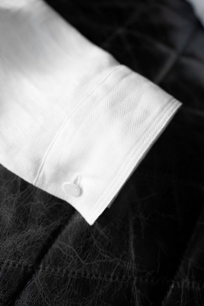 Premium Linen Mandarin Collar 2-Piece Suit