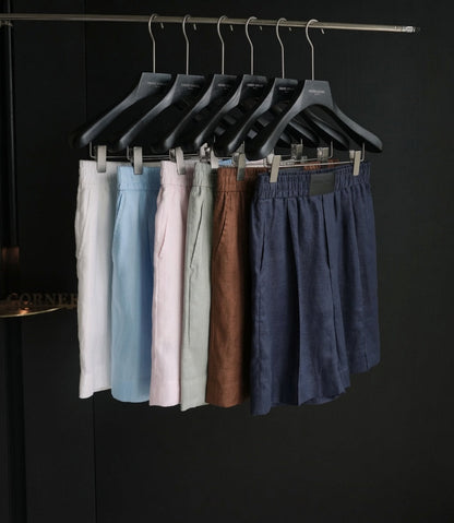 Linen Short Sleeve Shirt & Shorts Set