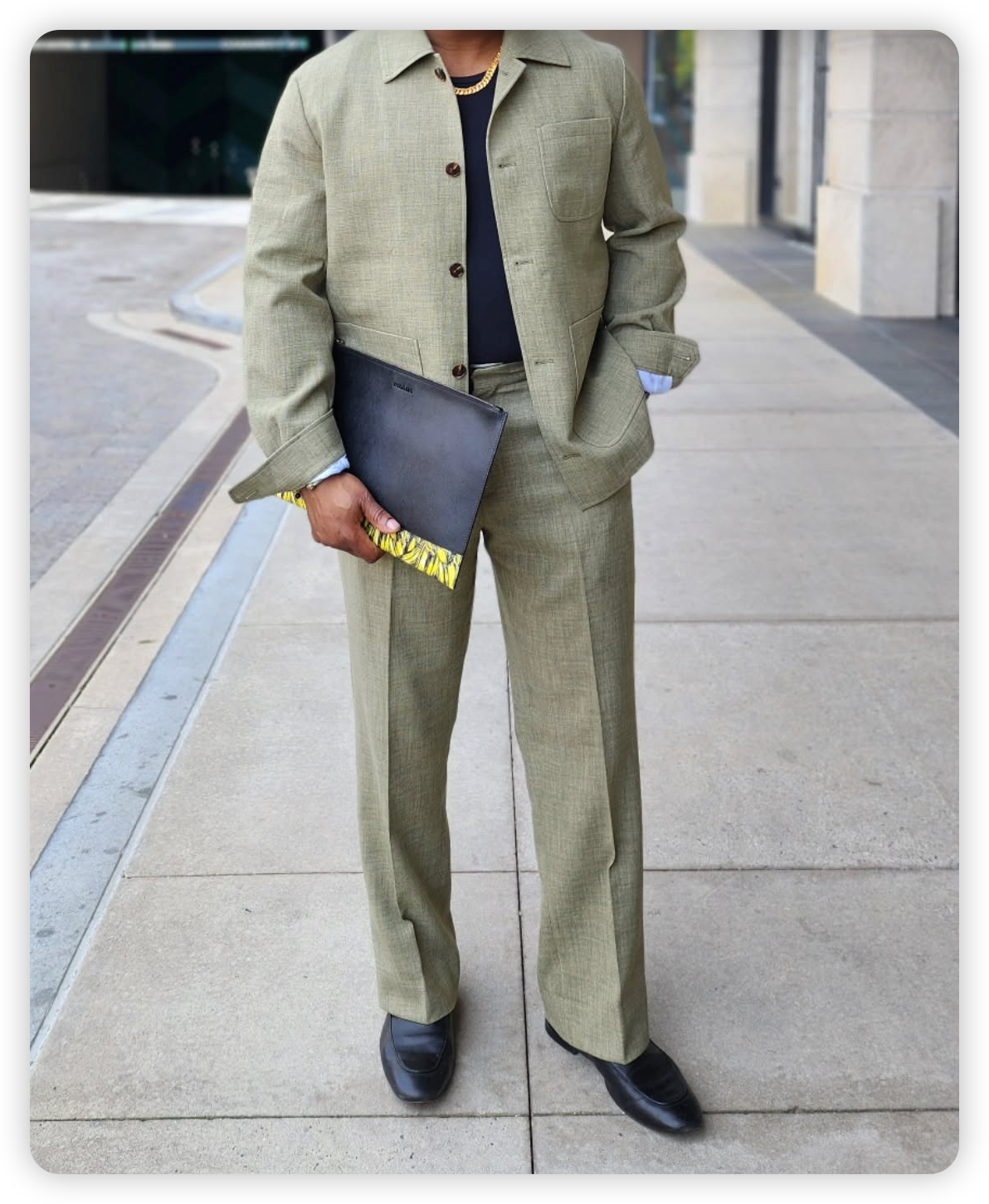 Linen Chore Jacket & Trousers Set