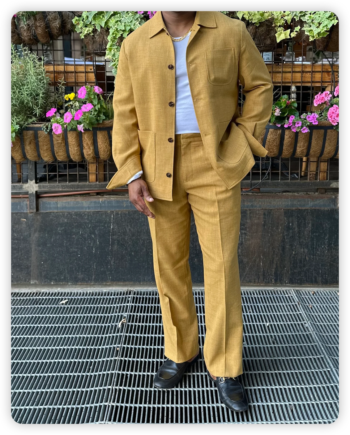 Linen Chore Jacket & Trousers Set