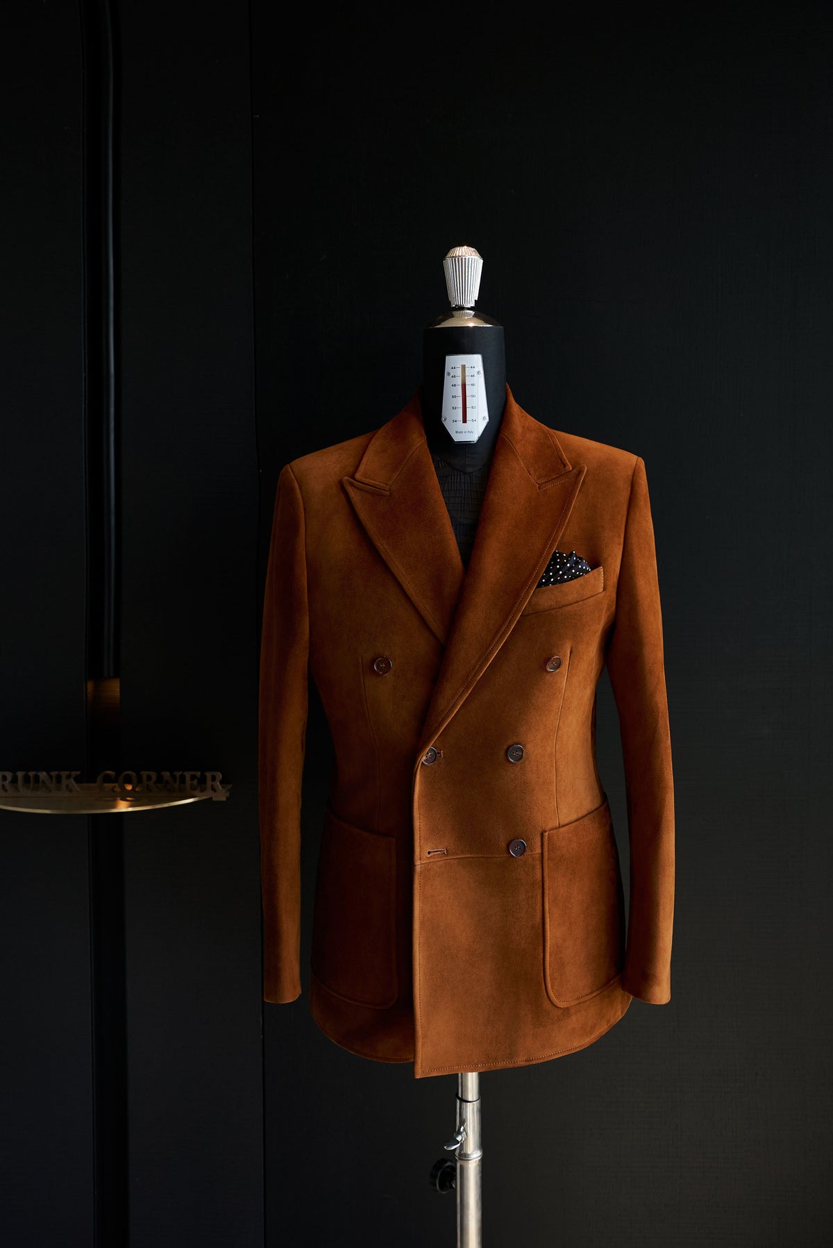 Men's Premium Suede Peak Lapel Jacket | Tailored Fit Luxury Outerwear