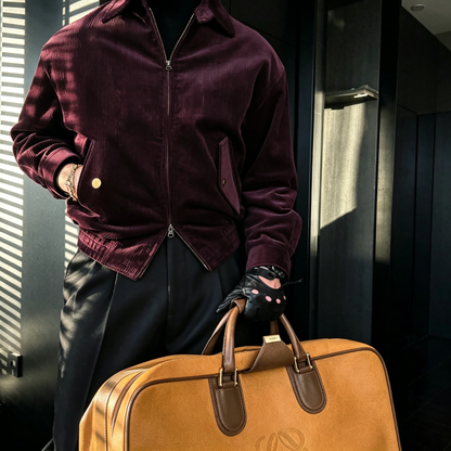 Corduroy Jacket – Two-Way Zip, Relaxed Fit