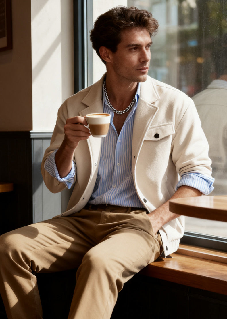 Everyday Wool-Blend Relaxed Fit Overshirt