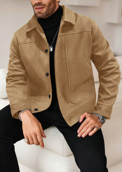Classic Vintage Tailored Wool-Blend Jacket