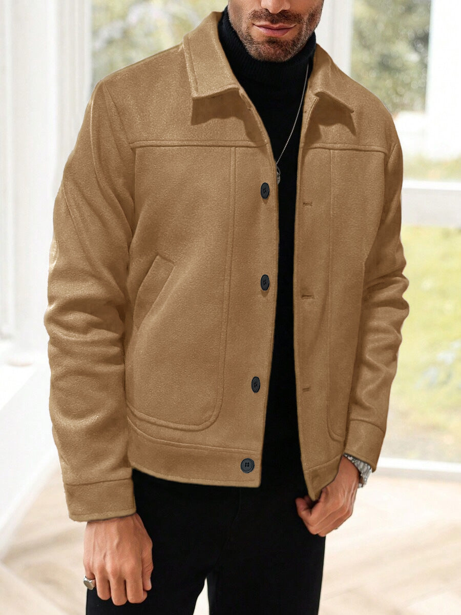 Classic Vintage Tailored Wool-Blend Jacket