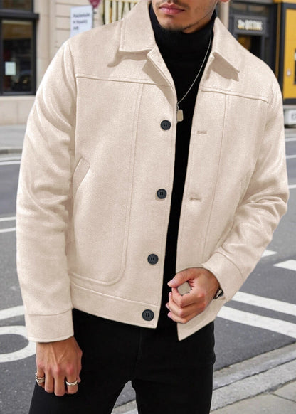 Classic Vintage Tailored Wool-Blend Jacket